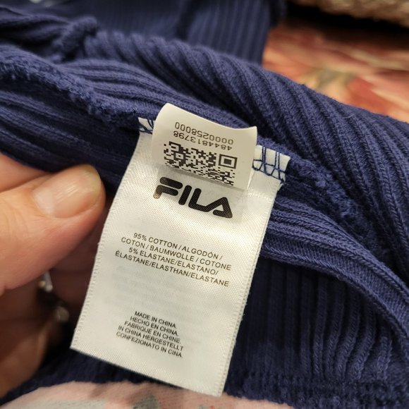 Fila Cotton Sweater Navy Blue Size Small - Picture 4 of 4